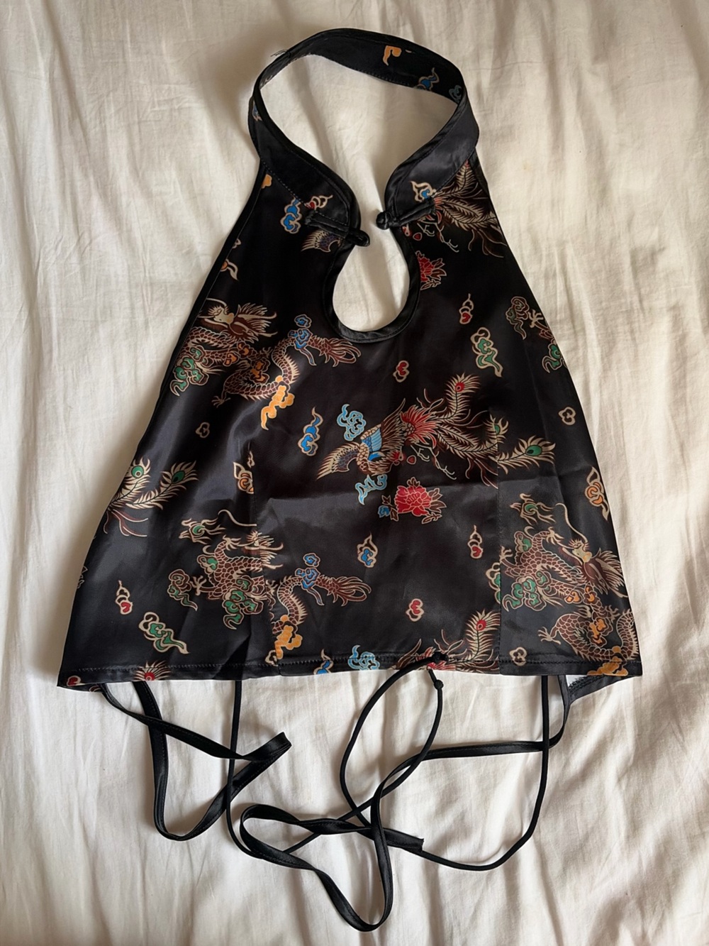 High Neck Satin Top